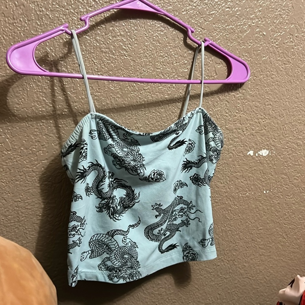 This is a really cute and good shirt it’s got a dragon design